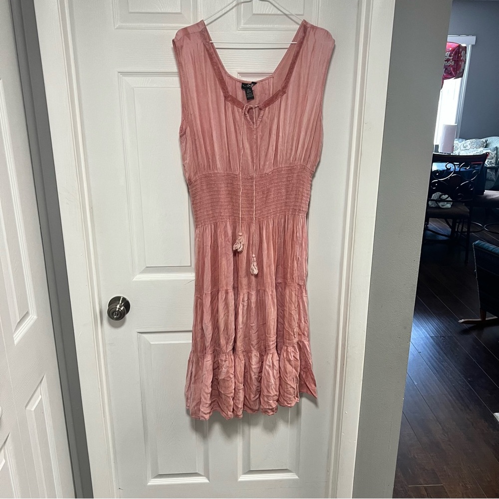 Pink Sleeveless Dress Size XL